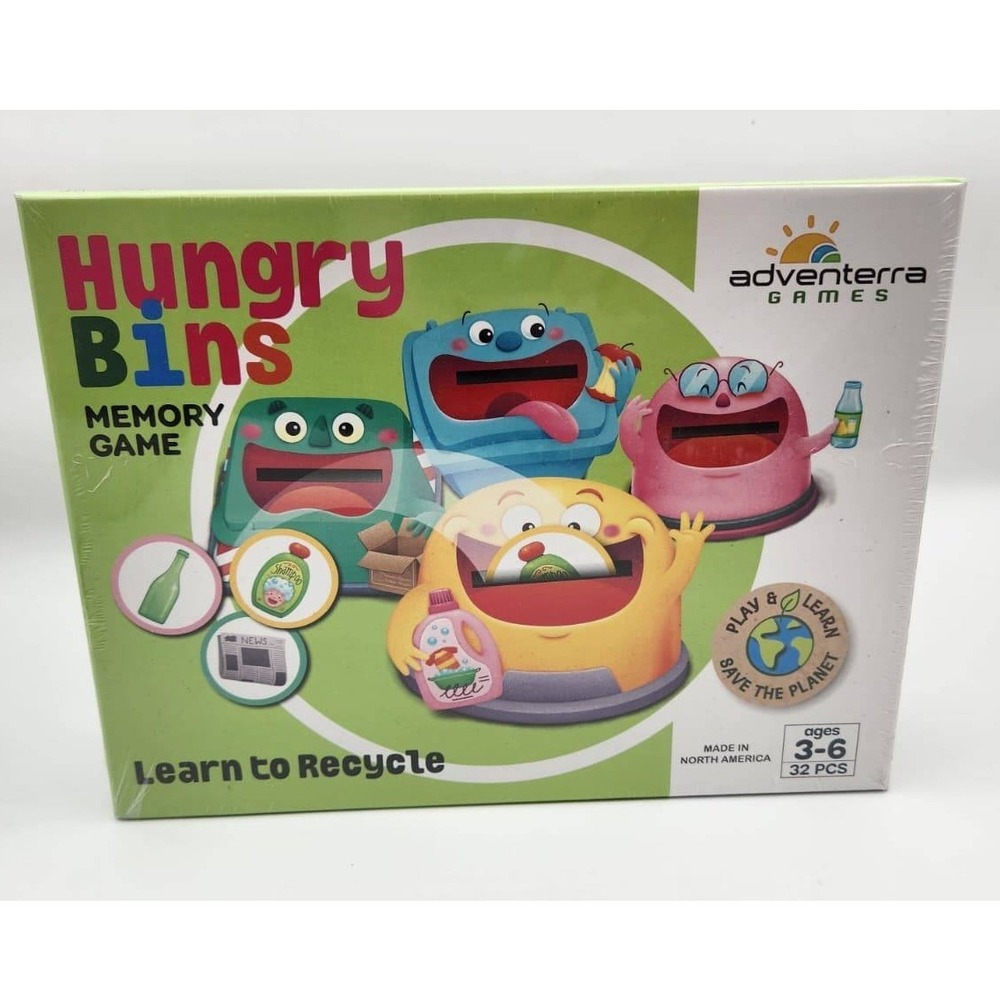 ADVENTERRA‎ Hungry Bins - A Family Board Game About Recycling & Composting